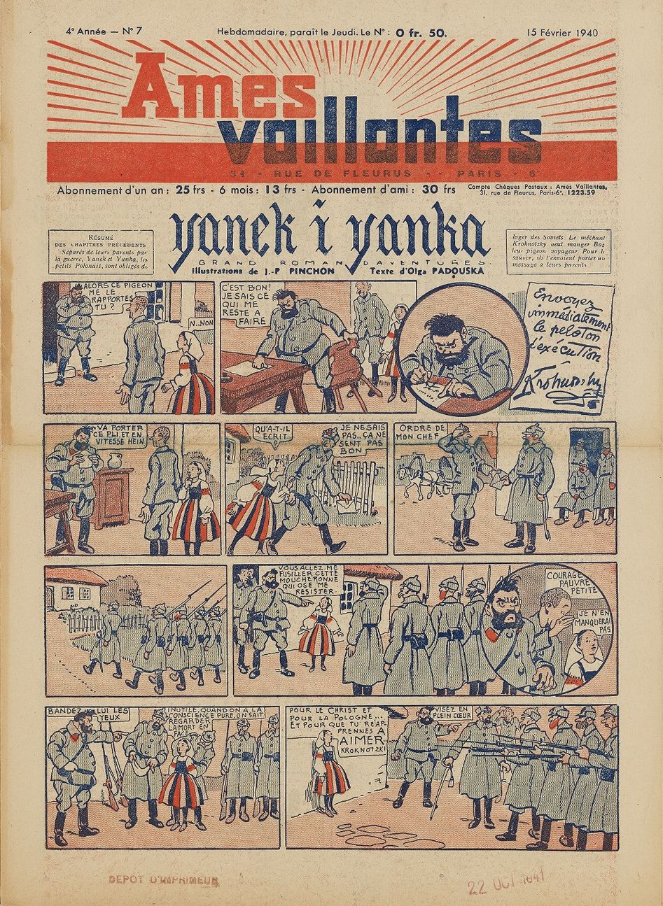 Âmes Vaillantes (Hebdomadaire année 1940) - Âmes Vaillantes n°7