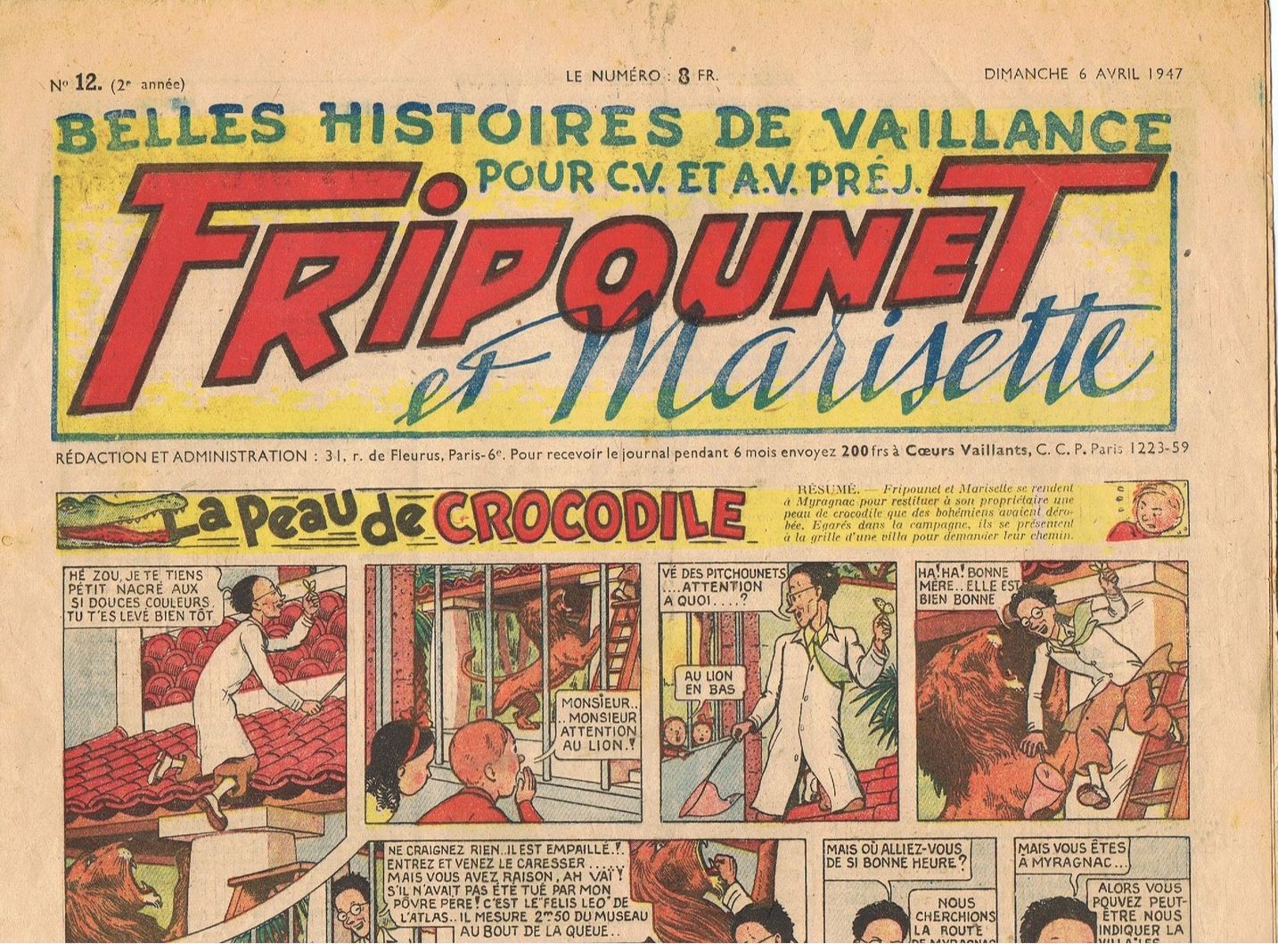 Fripounet et Marisette (Hebdomadaire année 1947) - Fripounet et Marisette n°12