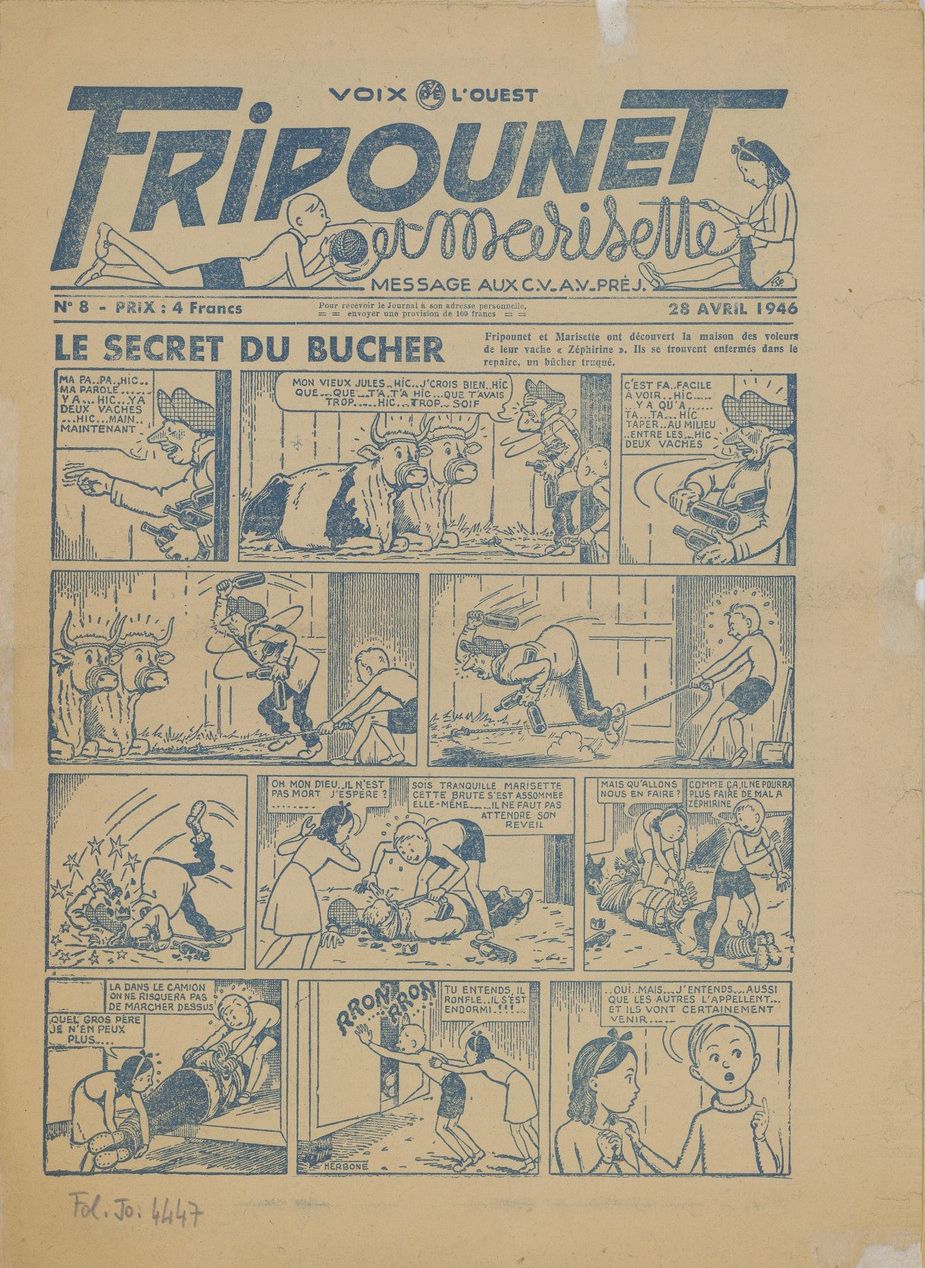 Fripounet et Marisette (Année 1946, Voix de l'Ouest) - Fripounet et Marisette n°8