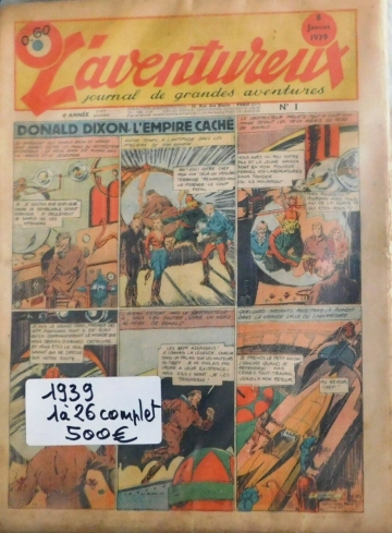 L'aventureux (Année 1939) - L'Aventureux n°1