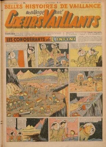 Coeurs Vaillants (Périodique - Année 1947) - Coeurs vaillants n°34