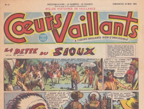 Coeurs Vaillants (Périodique - Année 1954) - Coeurs vaillants n°21