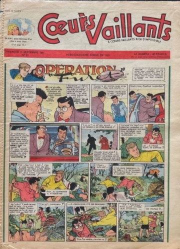 Coeurs Vaillants (Périodique - Année 1957) - Coeurs vaillants n°37