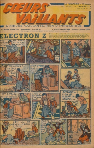 Coeurs Vaillants (Périodique - Année 1944) - Coeurs vaillants n°2