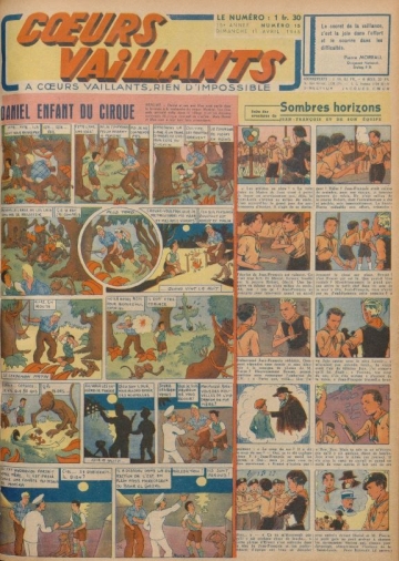 Coeurs Vaillants (Périodique - Année 1943) - Coeurs vaillants n°15