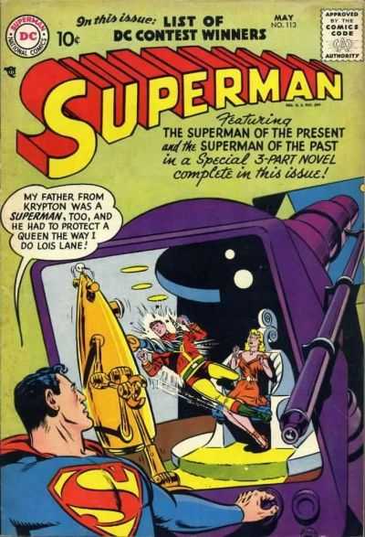 Superman (1939)(V.O anglais) - tome 113 - The Superman of the Present and the Superman of the Past