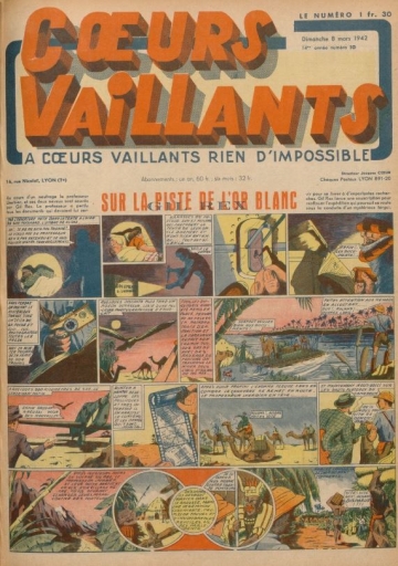 Coeurs Vaillants (Périodique - Année 1942) - Coeurs vaillants n°10