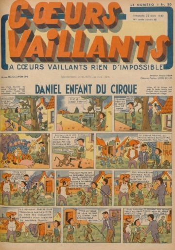 Coeurs Vaillants (Périodique - Année 1942) - Coeurs vaillants n°12