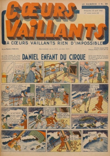 Coeurs Vaillants (Périodique - Année 1942) - Coeurs vaillants n°15