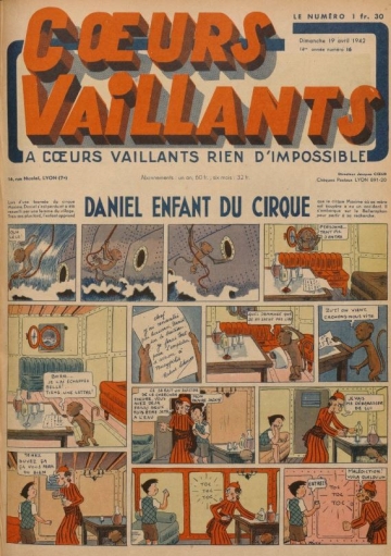 Coeurs Vaillants (Périodique - Année 1942) - Coeurs vaillants n°16