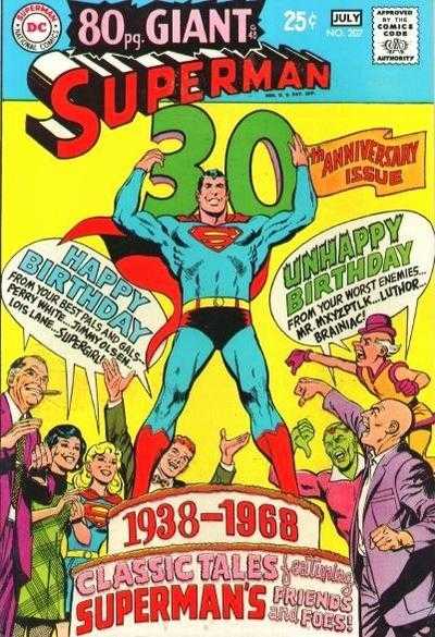 Superman (1939)(V.O anglais) - tome 207 - 30th Anniversary Issue 1938-1968: Classic Tales Featuring Superman's Friends and Foes!