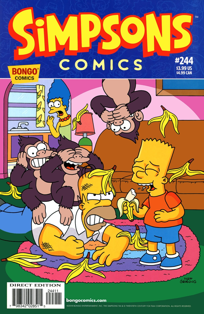 Simpsons Comics (1993)(V.O. anglais) - tome 244 - Elementary School of the Apes