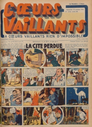 Coeurs Vaillants (Périodique - Année 1941) - Coeurs vaillants n°41