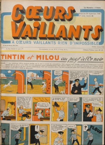 Coeurs Vaillants (Périodique - Année 1940) - Coeurs vaillants n°38