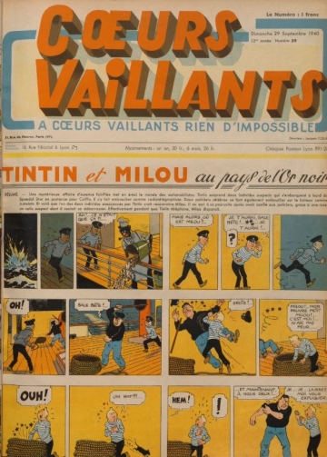 Coeurs Vaillants (Périodique - Année 1940) - Coeurs vaillants n°39