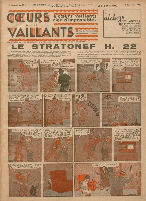 Coeurs Vaillants (Périodique - Année 1938) - Coeurs vaillants n°2