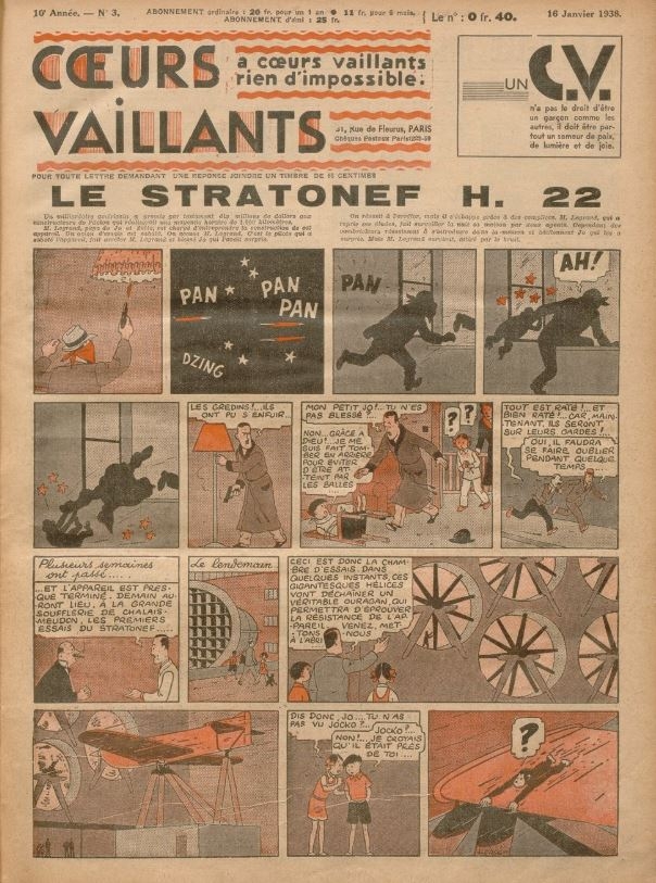 Coeurs Vaillants (Périodique - Année 1938) - Coeurs vaillants n°3