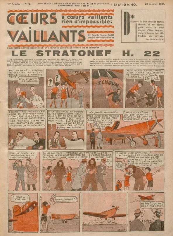 Coeurs Vaillants (Périodique - Année 1938) - Coeurs vaillants n°4