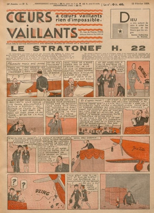 Coeurs Vaillants (Périodique - Année 1938) - Coeurs vaillants n°7