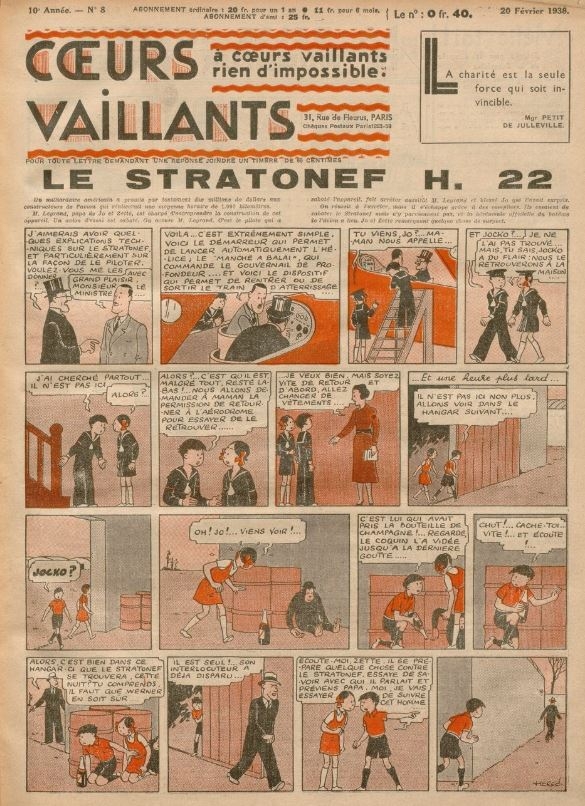 Coeurs Vaillants (Périodique - Année 1938) - Coeurs vaillants n°8