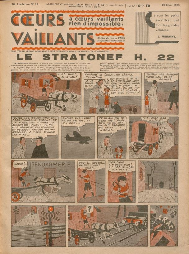 Coeurs Vaillants (Périodique - Année 1938) - Coeurs vaillants n°12