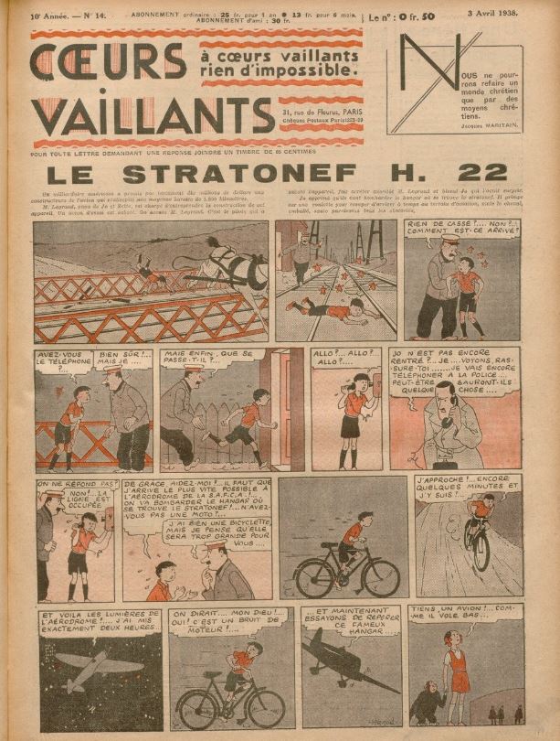 Coeurs Vaillants (Périodique - Année 1938) - Coeurs vaillants n°14