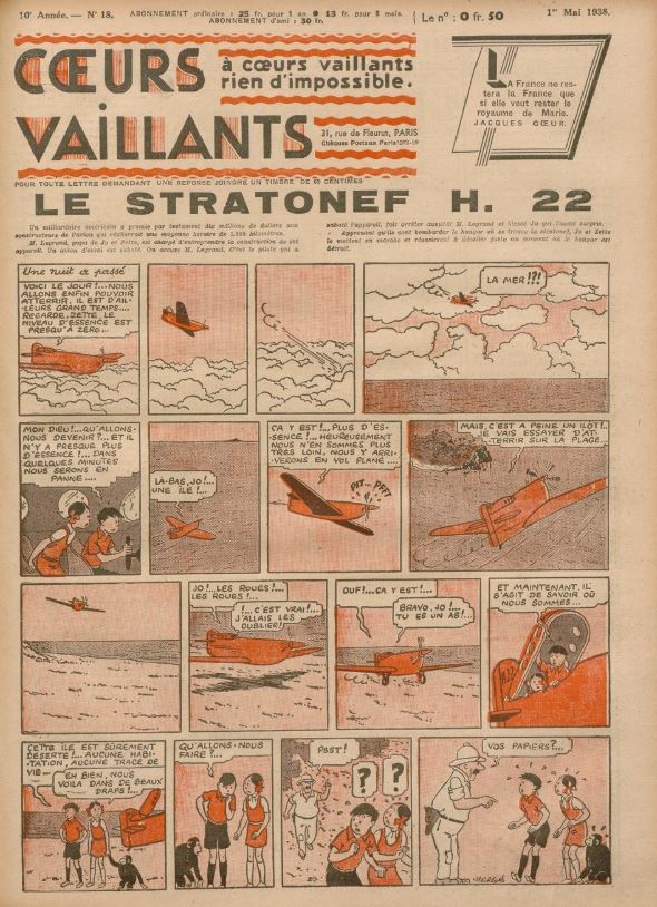 Coeurs Vaillants (Périodique - Année 1938) - Coeurs vaillants n°18