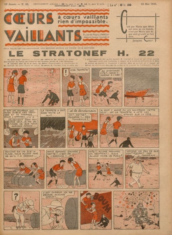 Coeurs Vaillants (Périodique - Année 1938) - Coeurs vaillants n°20