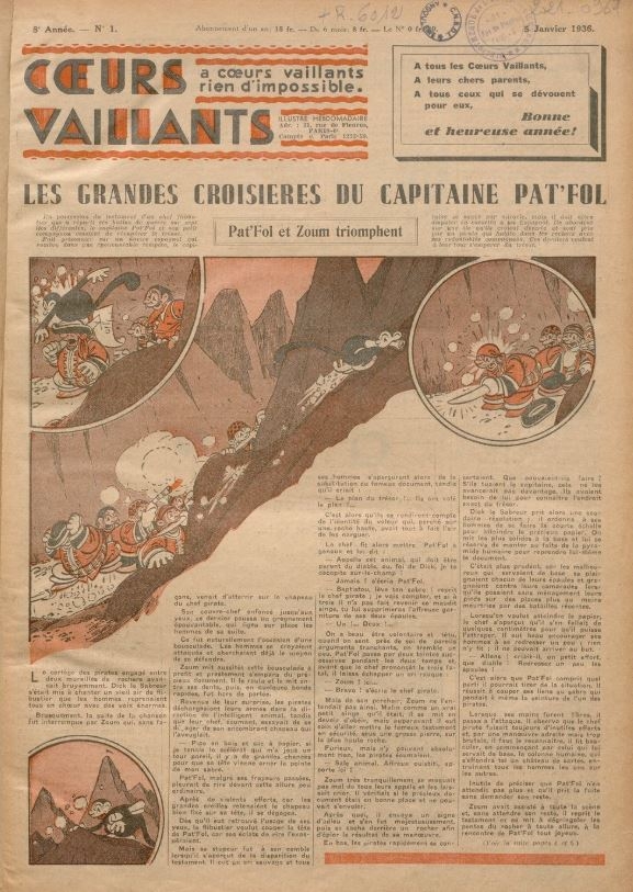 Coeurs Vaillants (Périodique - Année 1936) - Coeurs vaillants n°1