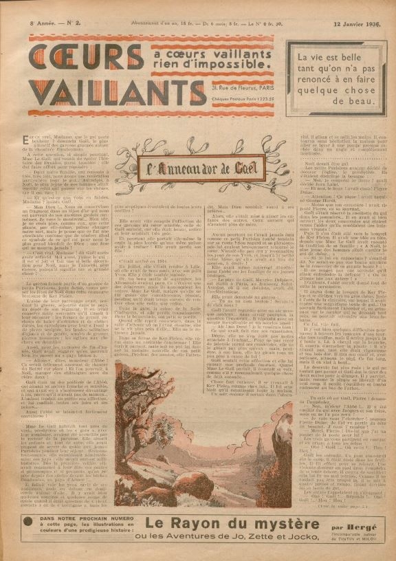 Coeurs Vaillants (Périodique - Année 1936) - Coeurs vaillants n°2