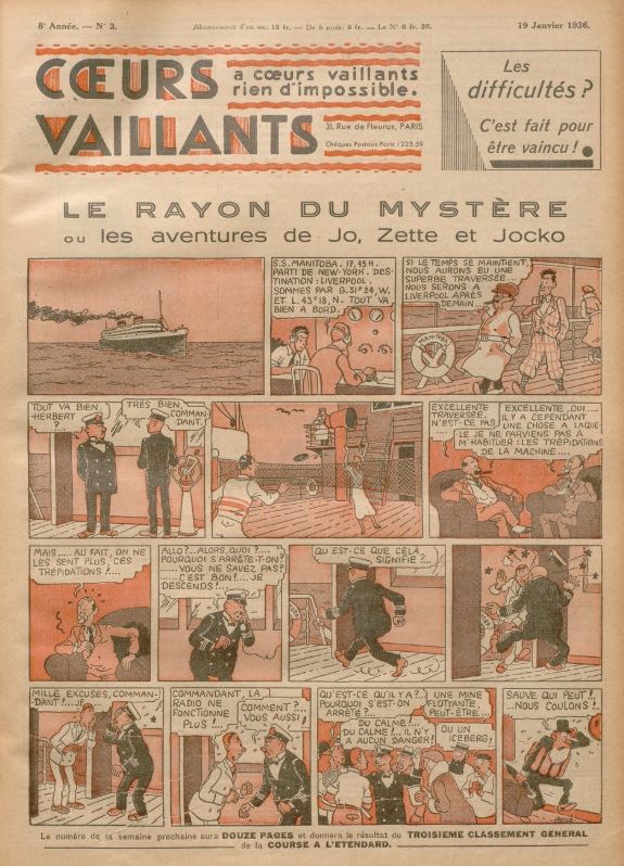 Coeurs Vaillants (Périodique - Année 1936) - Coeurs vaillants n°3