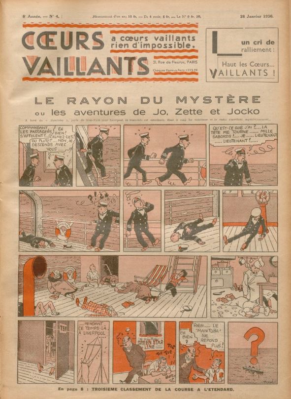 Coeurs Vaillants (Périodique - Année 1936) - Coeurs vaillants n°4