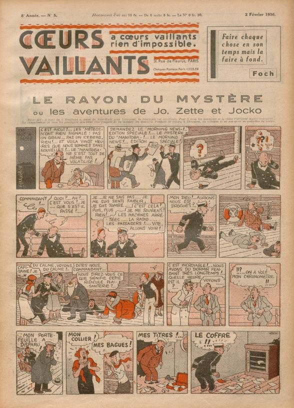 Coeurs Vaillants (Périodique - Année 1936) - Coeurs vaillants n°5