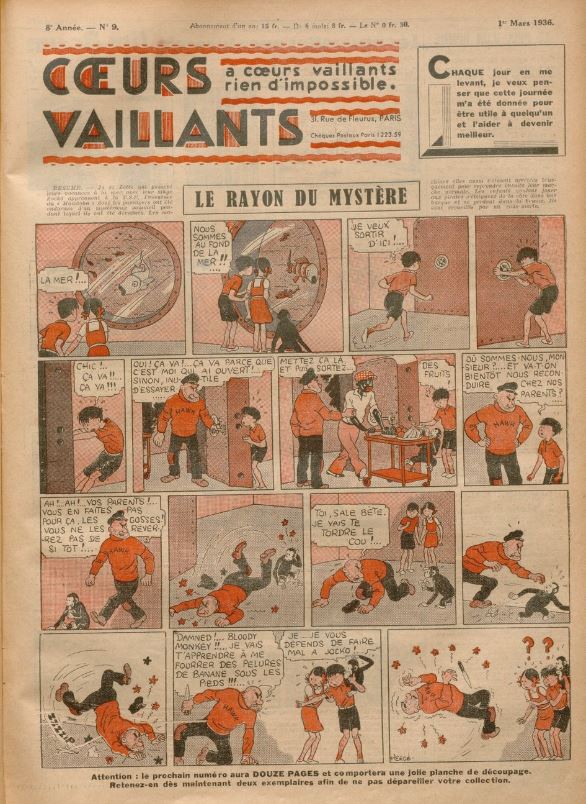 Coeurs Vaillants (Périodique - Année 1936) - Coeurs vaillants n°9