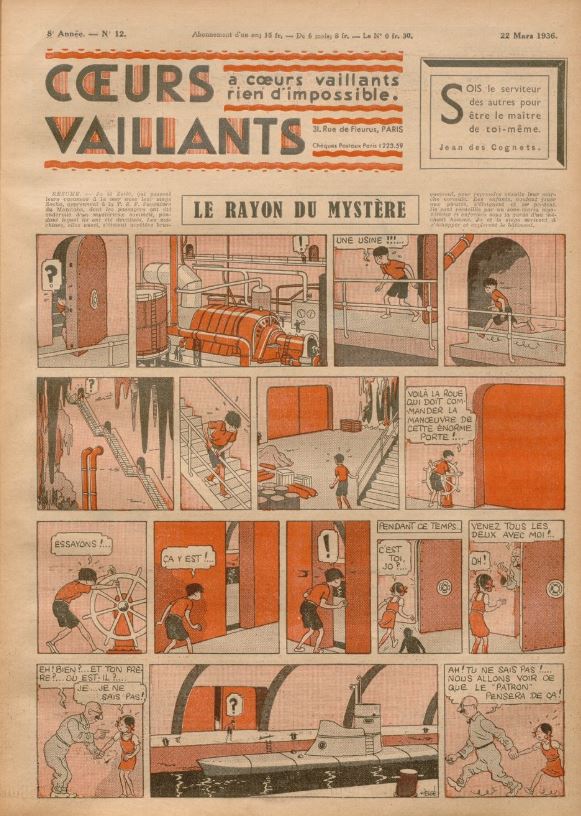 Coeurs Vaillants (Périodique - Année 1936) - Coeurs vaillants n°12