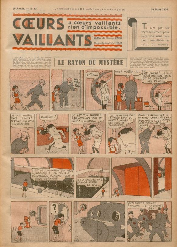 Coeurs Vaillants (Périodique - Année 1936) - Coeurs vaillants n°13