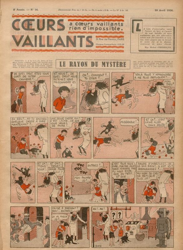 Coeurs Vaillants (Périodique - Année 1936) - Coeurs vaillants n°16