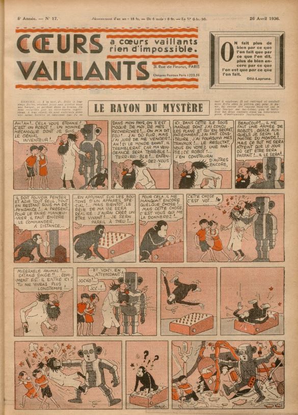 Coeurs Vaillants (Périodique - Année 1936) - Coeurs vaillants n°17