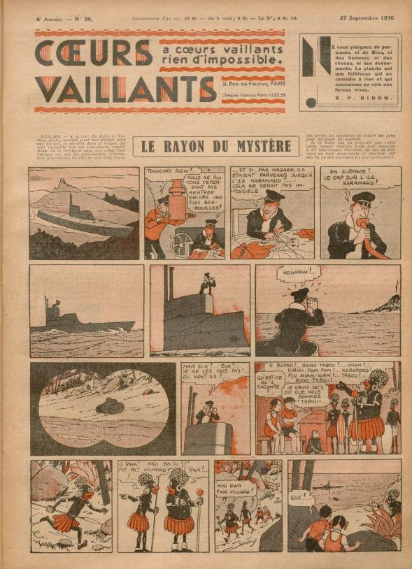 Coeurs Vaillants (Périodique - Année 1936) - Coeurs vaillants n°39