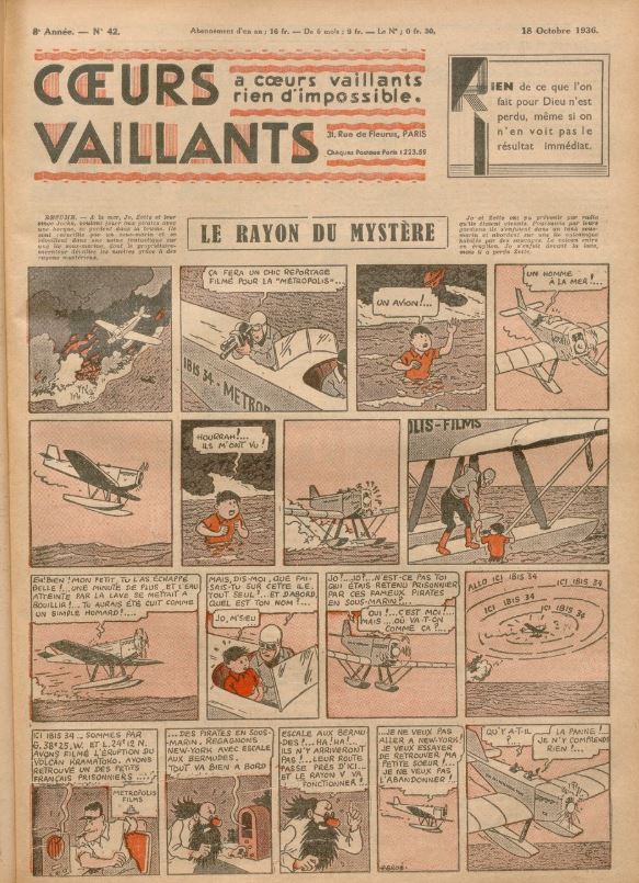 Coeurs Vaillants (Périodique - Année 1936) - Coeurs vaillants n°42