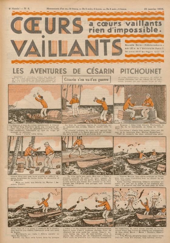 Coeurs Vaillants (Périodique - Année 1934) - Coeurs vaillants n°4