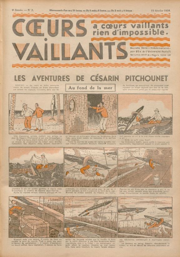 Coeurs Vaillants (Périodique - Année 1934) - Coeurs vaillants n°7