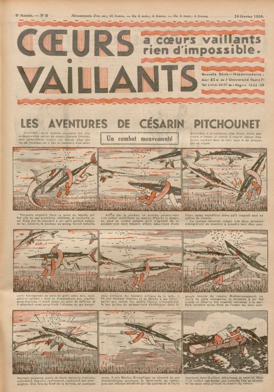 Coeurs Vaillants (Périodique - Année 1934) - Coeurs vaillants n°8