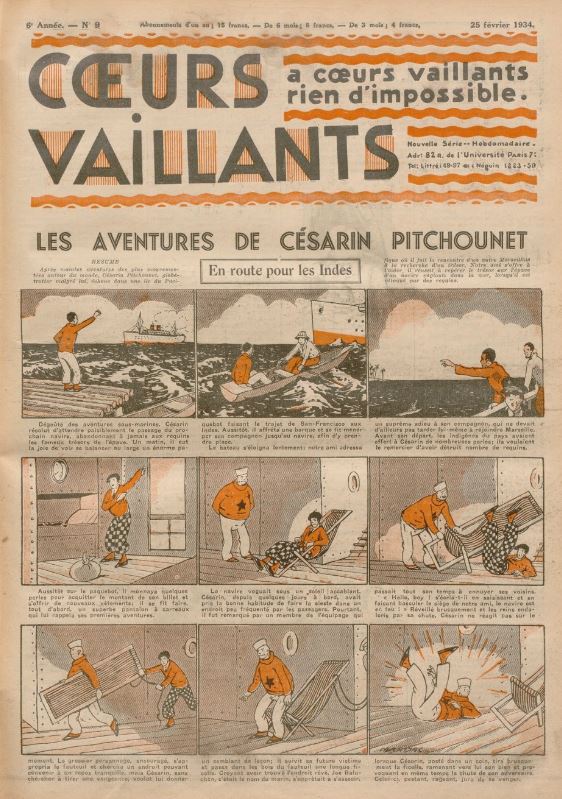 Coeurs Vaillants (Périodique - Année 1934) - Coeurs vaillants n°9