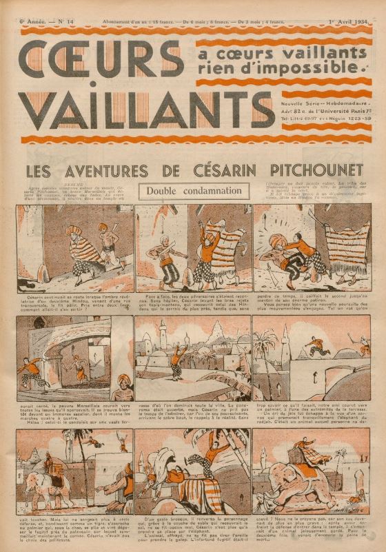 Coeurs Vaillants (Périodique - Année 1934) - Coeurs vaillants n°14