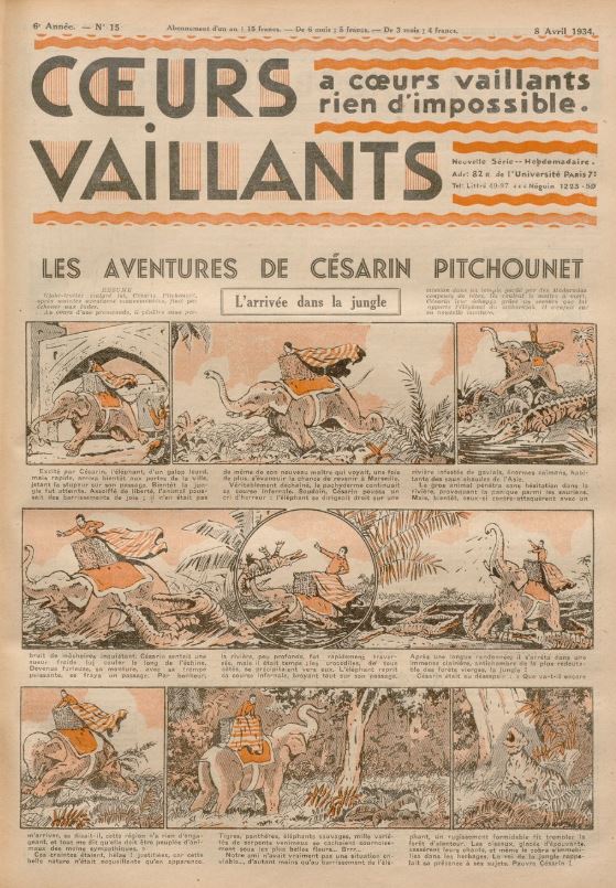 Coeurs Vaillants (Périodique - Année 1934) - Coeurs vaillants n°15