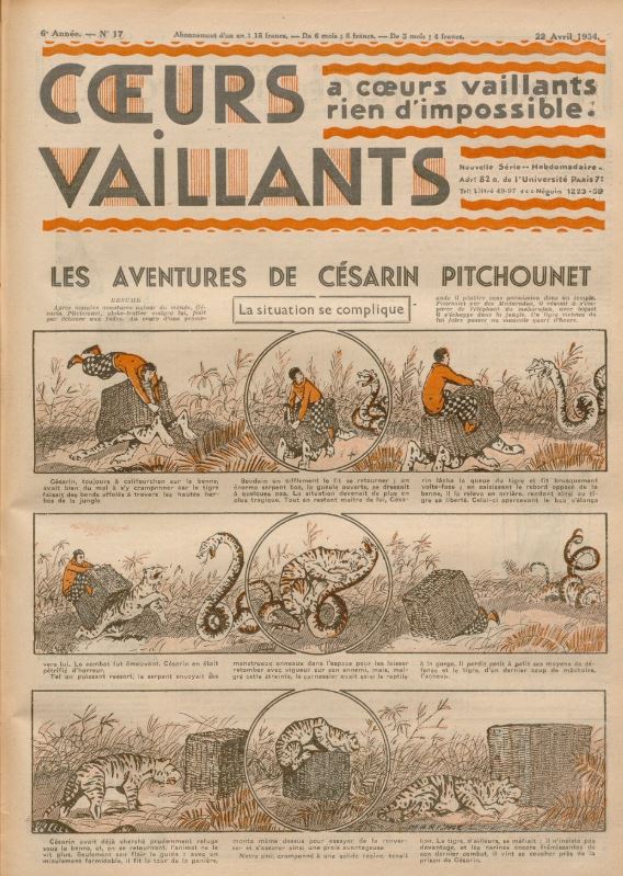 Coeurs Vaillants (Périodique - Année 1934) - Coeurs vaillants n°17