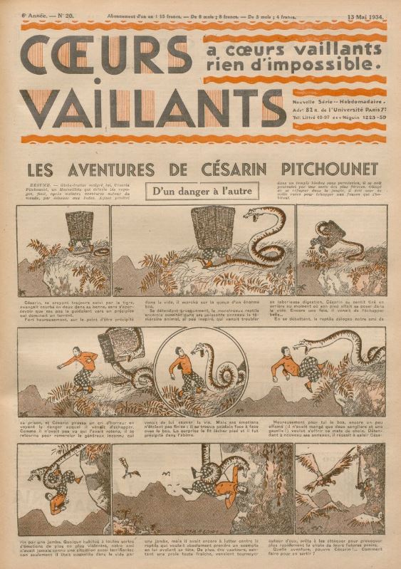Coeurs Vaillants (Périodique - Année 1934) - Coeurs vaillants n°20