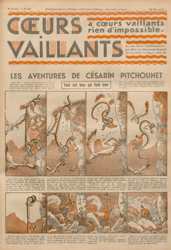 Coeurs Vaillants (Périodique - Année 1934) - Coeurs vaillants n°21