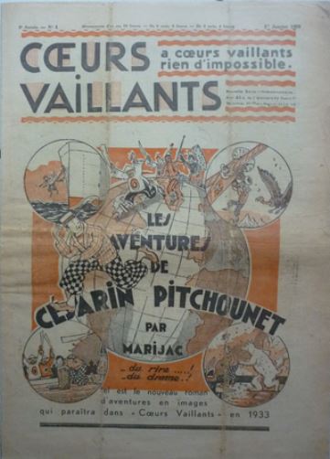 Coeurs Vaillants (Périodique - Année 1933) - Coeurs vaillants n°1